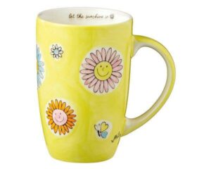 Mila Let the sunshine in Designbecher - 230 ml - Keramik - Blumen
