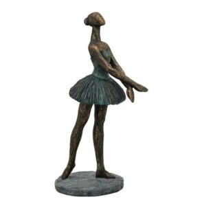 Hilda Frauen Skulptur Ballett Tänzerin - Balletttänzerin in Kupferoptik Patina Tanzskulptur