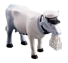 CowParade small Vaca Milkman Mini Kuh Milchmann