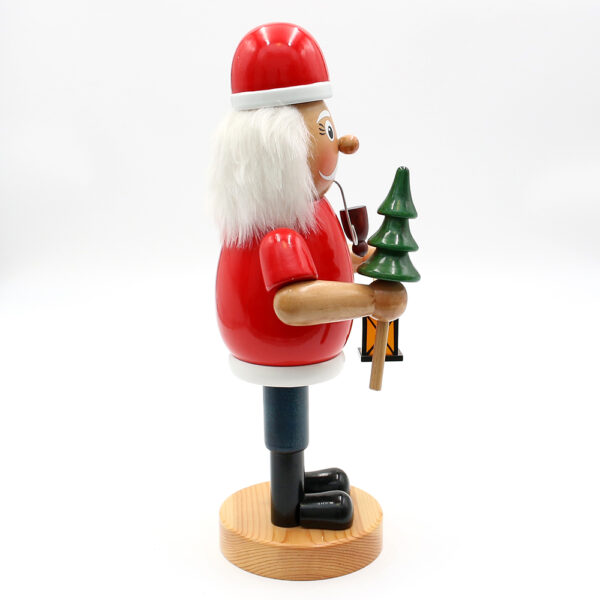 XL Räuchermännchen Weihnachtsmann mit Pfeife - seite