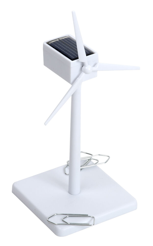 Solar Mühle Windgenerator ABS weiß 16 cm - Bausatz - Windmühle - Windturbine - Windkraftanlage - Enercon Windenergie - magnetisch