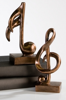 Musik Skulptur Music - Dekofigur Note und Notenschlüssel