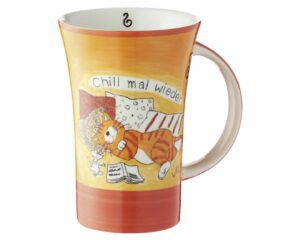 Mila Oommh.. Chill mal wieder Coffee Pot Katze - Keramik Becher 500 ml