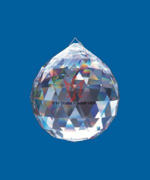 Bleikristallkugel Prisma Kristallkugel Facettenschliff am Perlonfaden - Fensterschmuck - Baumschmuck - Regenbogen Sun Catcher - Kronleuchter Schmuck