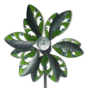 Blumenwindrad Kinetic Spinner Tropic - Metall Windspiel Blume 57cm