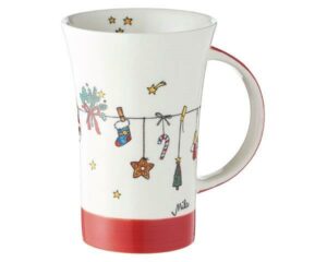 Mila Es weihnachtet sehr Coffee Pot - 500 ml - Keramik - XXL Adventskalenderbecher 82163