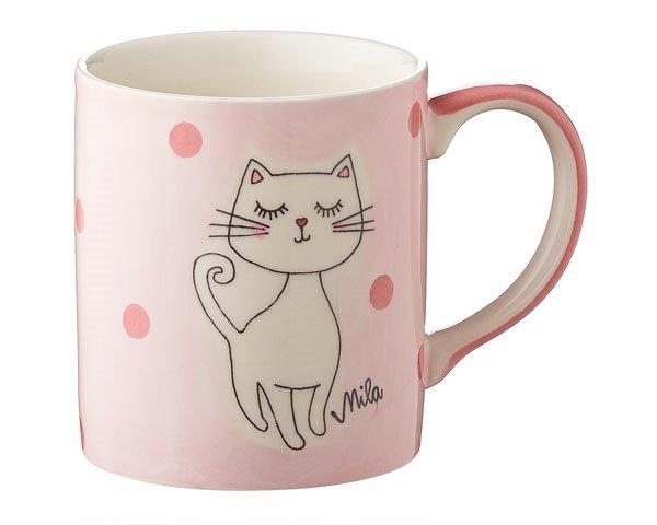 Mila Katze Mizzi Becher 280 Ml Keramik Becher Katzchen