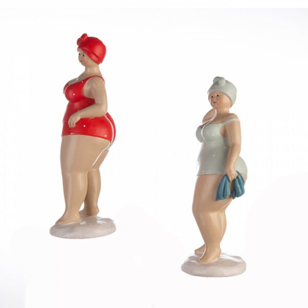 Retro Badefigur - Tante Elli - XL Schwimmerin -seite