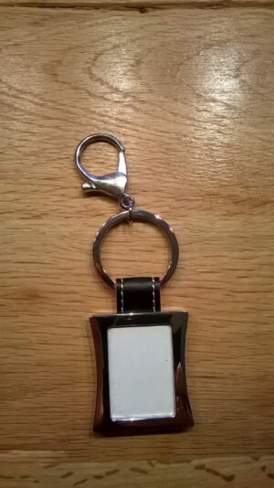 Foto Schlüsselanhänger aus Edelmetall - silber - Gravurfähig - Schlüsselring Bilderrahmen