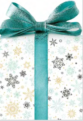 Geschenkkarton Klappkarte für Gutscheinkarte - Gutschein in Geschenkform - Weihnachtsbaumanhänger