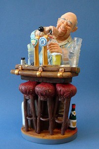 Skulptur Barkeeper Profisti Figur Barmann - Parastone Comic Art